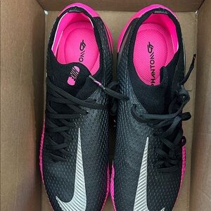 Nike Kids Soccer Cleats - Black and Pink